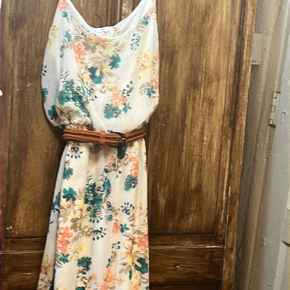 A’gaci dress size xs short slip dress under and long Material over